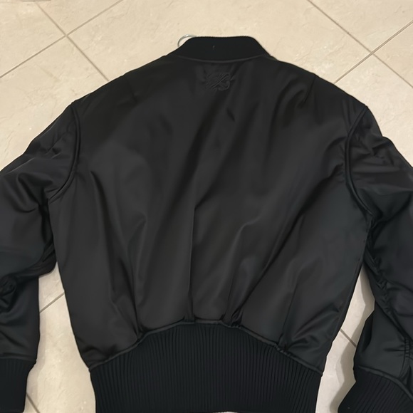 Off white, Black bomber with frontal zip closure women. Size M - Picture 4 of 10